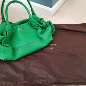 Green kate spade bag